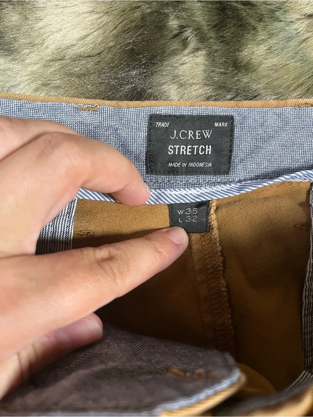 J. Crew Men's Tan Chino Pants